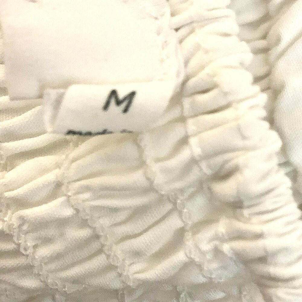 New ASTR The Label Poplin Tiered Midi Dress White M - Picture 7 of 8